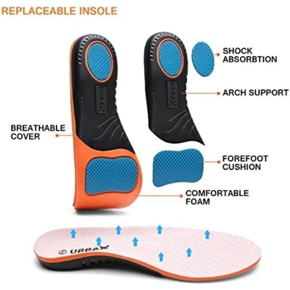 New XPACS Slip On Arch Support Orthopedic Comfortable black Removable Insoles 11 - Picture 4 of 16